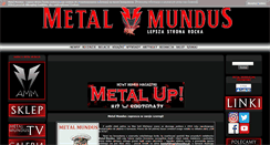 Desktop Screenshot of metalmundus.pl