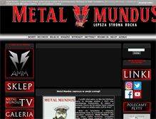 Tablet Screenshot of metalmundus.pl